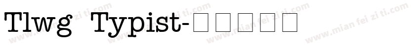Tlwg Typist字体转换
